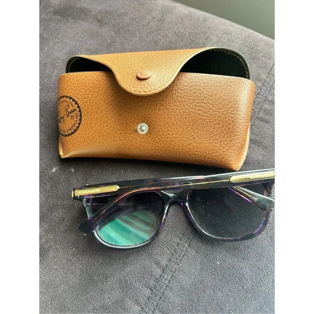 Coach Sunglasses HC 8132 L109 52888H Confetti Purple Size 57-17-135, Frames Only